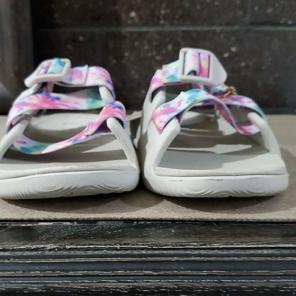 Chaco Kids Sandals with Multicolor Straps Blue Pink Yellow Purple